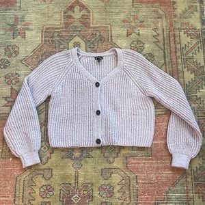 Art class cropped cardigan